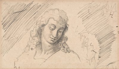 Study of the Head of a Young Man by George Romney